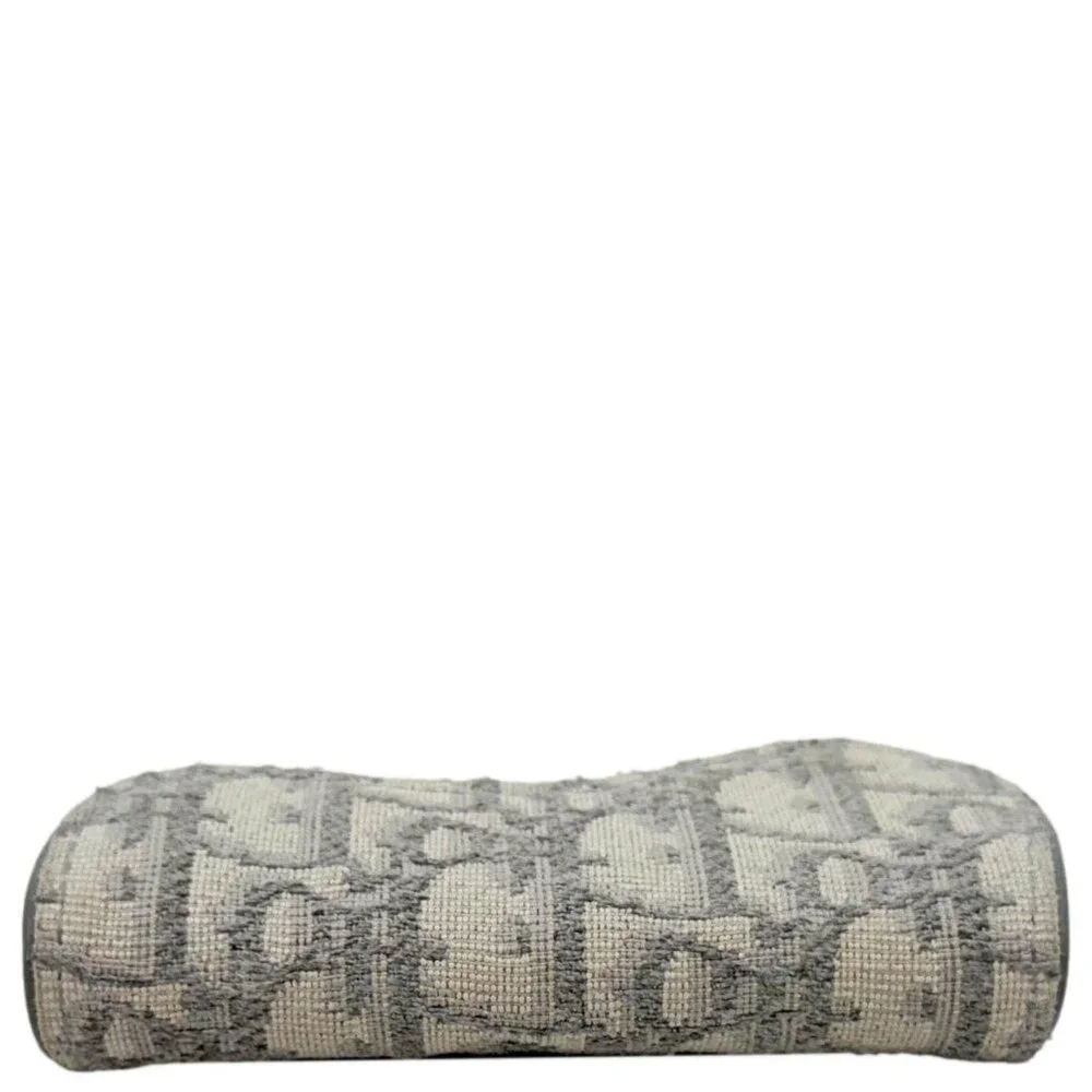 Christian Dior Saddle Oblique Canvas Card Holder Gray